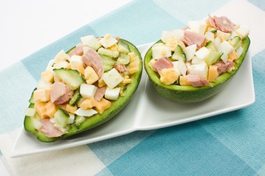 Avocado salad clipart