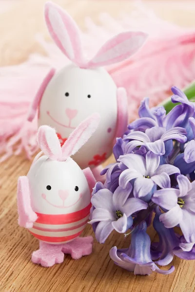 Vejce dekorace velikonoční králík — Stock fotografie