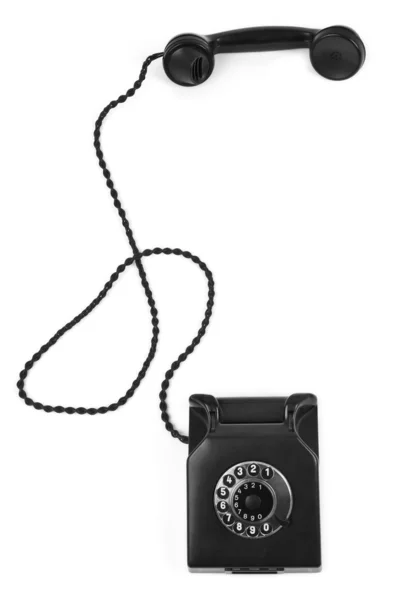 Старый бакелитовый телефон — стоковое фото