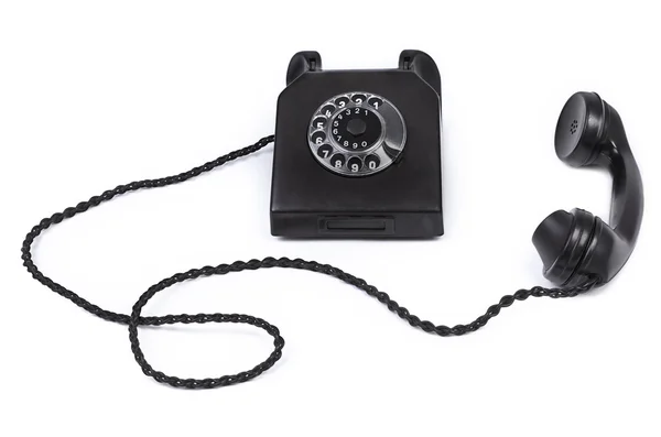 Старый бакелитовый телефон — стоковое фото