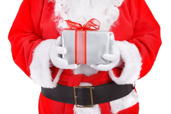 Noel Baba hediyesi holding — Stok fotoğraf