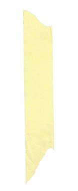 Long stripe of yellow paper tape clipart