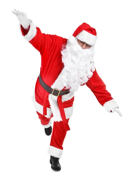 Śmieszne pozy Świętego Mikołaja — Zdjęcie stockowe