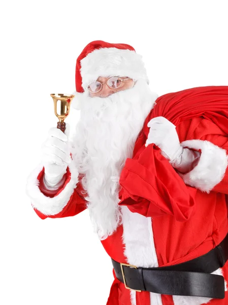 Babbo Natale con campanella — Foto Stock