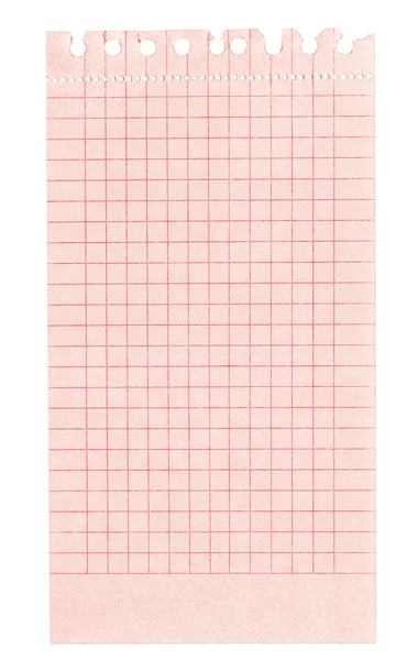 Strook van rode gekwadrateerde papierkırmızı kare kağıt şerit — Stockfoto