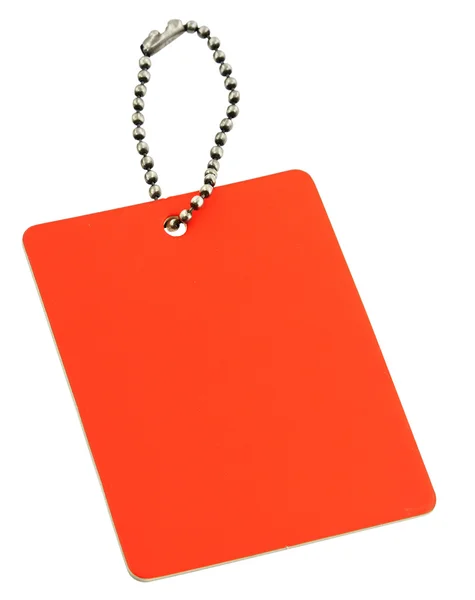Preço em branco vermelho tag — Fotografia de Stock