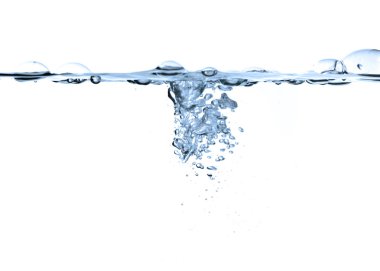 Air bubbles in water isolated clipart