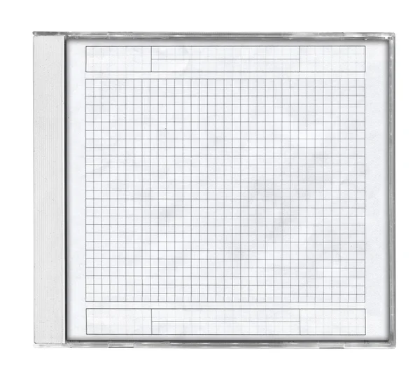Cd case with squared paper — Stock Photo, Image