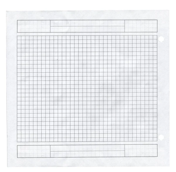 Klein stukje gekwadrateerde papier — Stockfoto