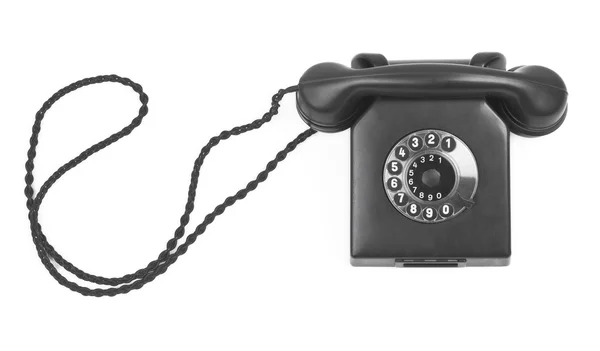 Oude bakelite telefoon op wit — Stockfoto