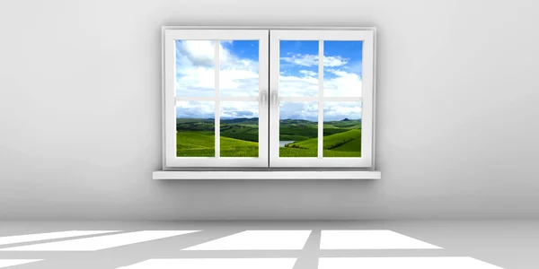 Stängda fönster — Stockfoto