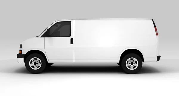 Biały Van — Zdjęcie stockowe