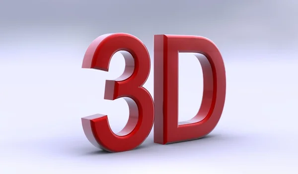 Vermelho 3D — Fotografia de Stock