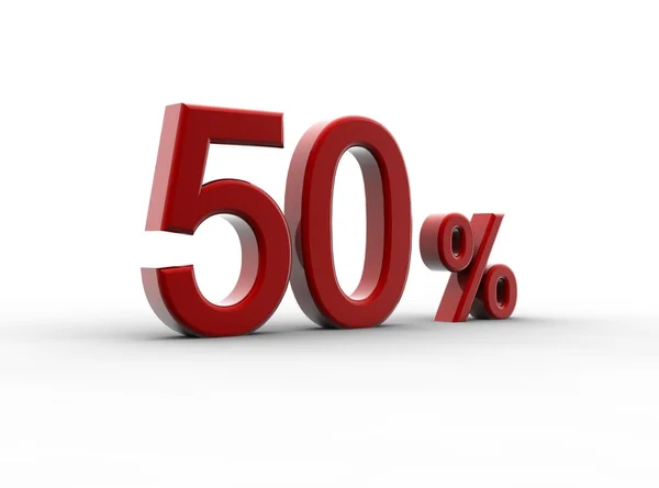 Vermelho 50% — Fotografia de Stock