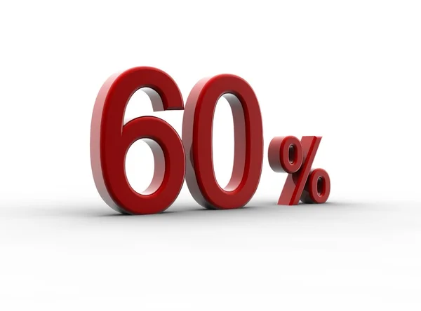 Vermelho 60% — Fotografia de Stock