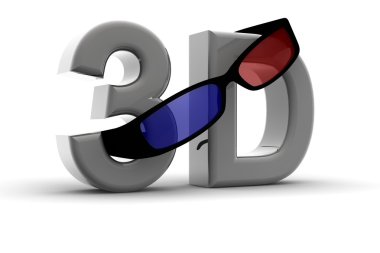 3D glasses clipart