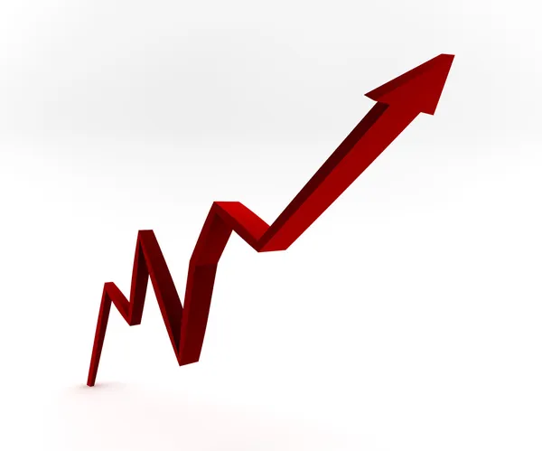 Gráfico de flecha empresarial — Foto de Stock