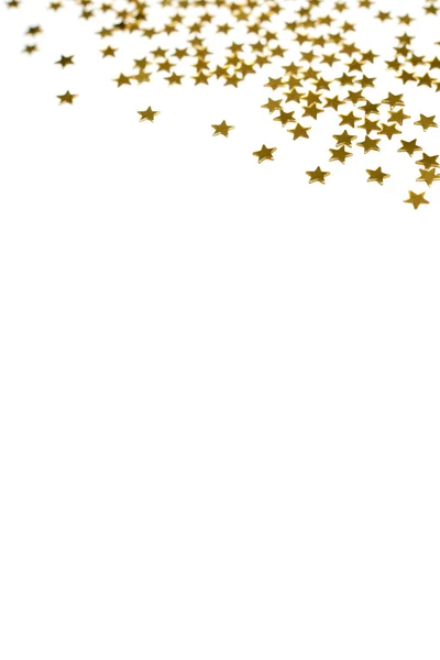 Goldene Sterne Weihnachten Hintergrund — Stockfoto