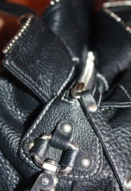 arka plan siyah çanta ve kilit