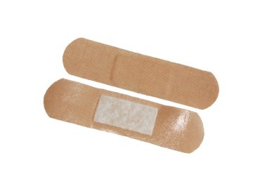 Two strips of adhesive plaster clipart