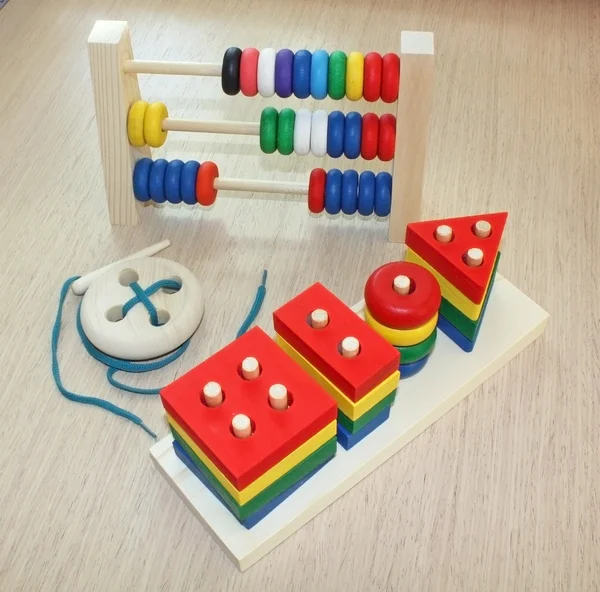 Gyermek fejlődő játékok Stock Kép