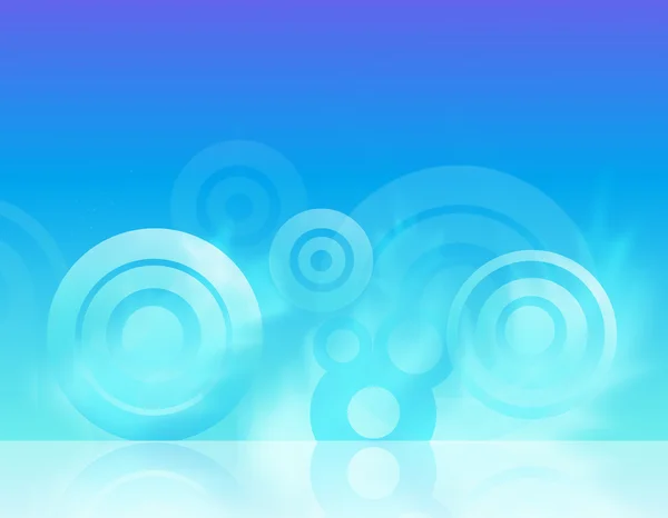 Abstract Blue Background Rings Stock Photo
