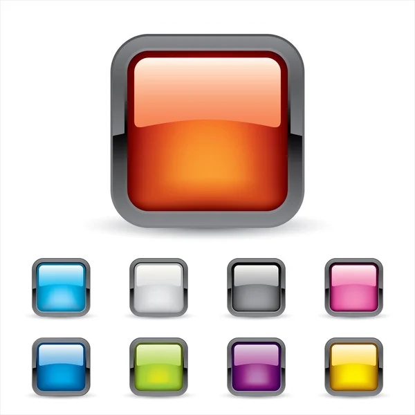 Gekleurde 3d buttons — Stockvector