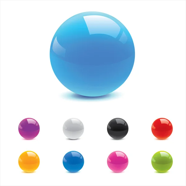 Gekleurde 3d buttons — Stockvector