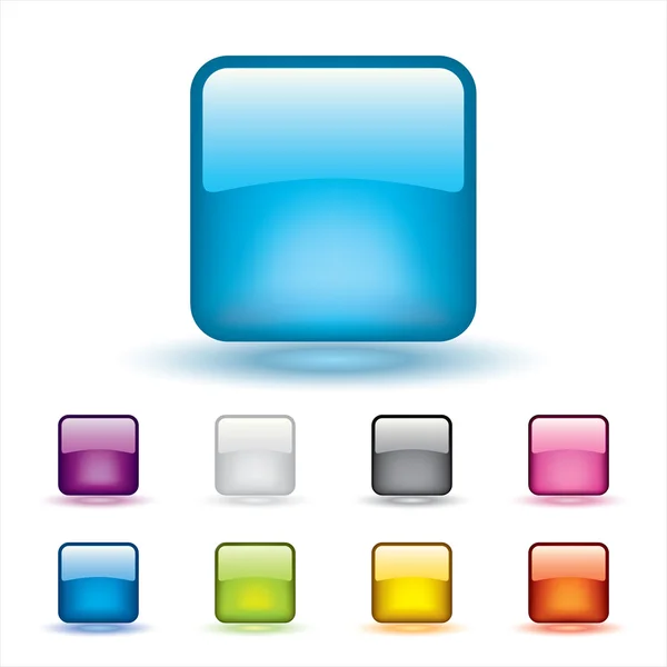 彩色 3d 按钮 — 图库矢量图片