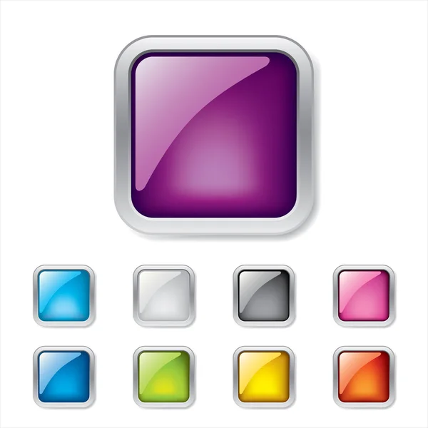 Boutons 3d colorés — Image vectorielle