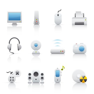 Icon Set - Computer Equipament clipart