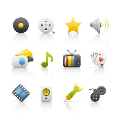 Icon Set - Entertainment clipart