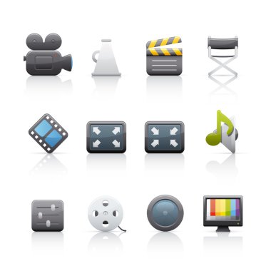 Icon Set - Film Equipment clipart