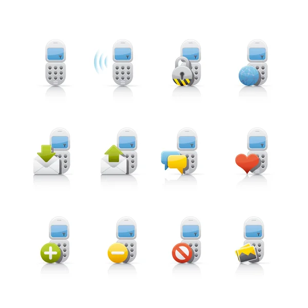 Conjunto de ícones - Comunicações — Fotografia de Stock