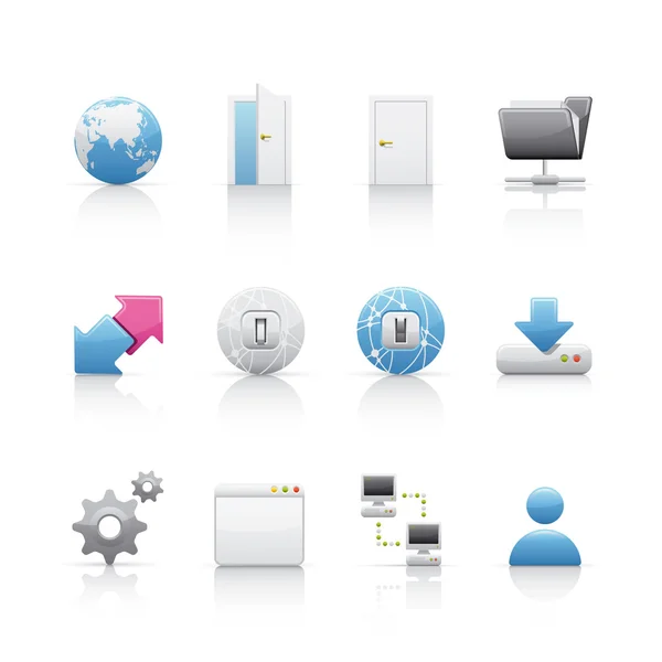 Icon Set - Hardware and connections — Stock Photo, Image