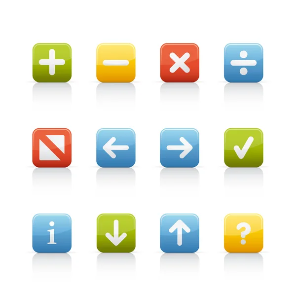 stock image Icon Set - Navigation Buttons