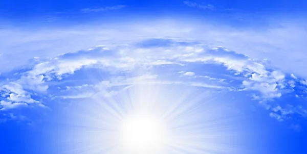 Streszczenie Tło Promieni Słonecznych Słoneczne Niebo — Zdjęcie stockowe