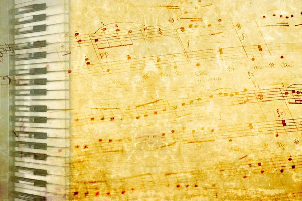 Music grunge and texture paper — Stock Photo, Image