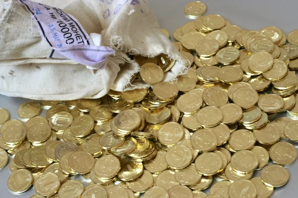 Металлические монеты России — стоковое фото