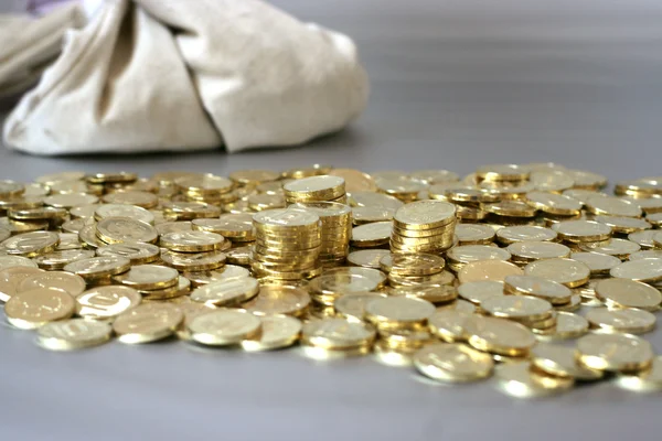 Russian metallic coins — Stock Photo, Image