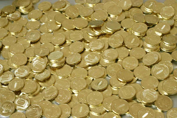 Металлические монеты России — стоковое фото