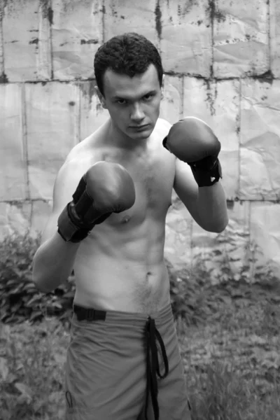 Boxing man — Stock Photo, Image
