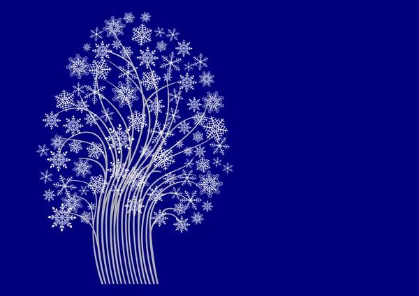 Un arbre à neige. vecteur . — Image vectorielle