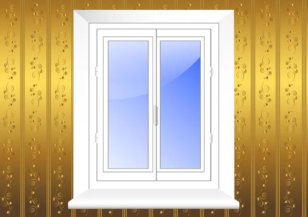 Πλαστικό παράθυρο. διάνυσμα 10eps. — Διανυσματικό Αρχείο