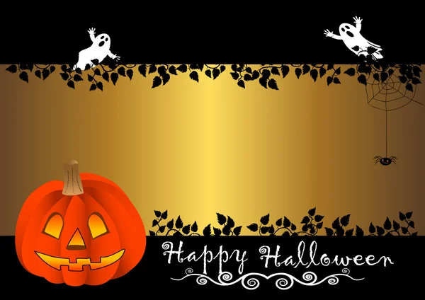 Banner de Halloween. vetor . — Vetor de Stock