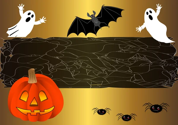 Fond d'Halloween. Vecteur . — Image vectorielle