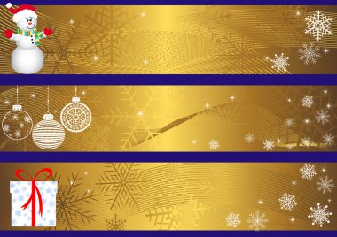 Christmas banners. vector. clipart