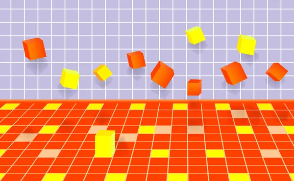 Des Cubes Abstraits Tombants Vecteur 10Eps — Image vectorielle