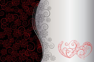 Sevgililer günü kartı. Vektör.