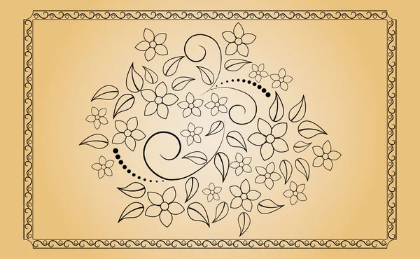 Floral ornament. — Stock Vector